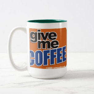 Taza Bicolor Café atado con alambre 1