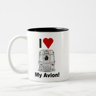 Taza Bicolor Café Avion clásico