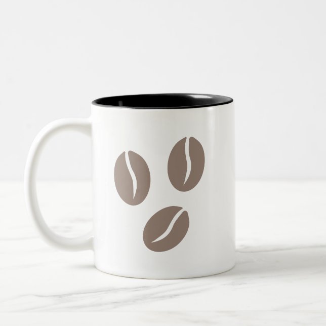 Taza Bicolor Café Beans Art (Izquierda)