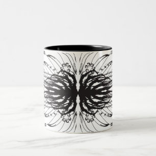 Taza Bicolor Café blanco y negro artístico Mugs