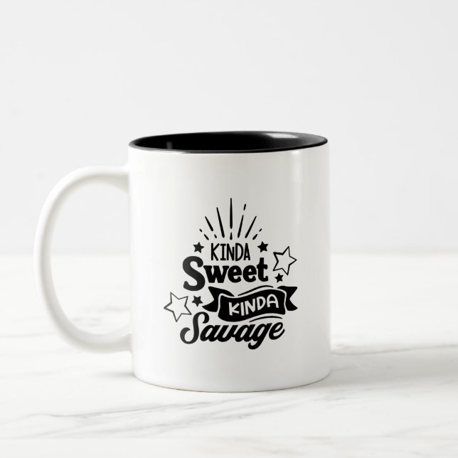 Taza Bicolor Café blanco y negro con cita (Izquierda)