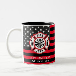 Taza Bicolor Café bombero, bombero