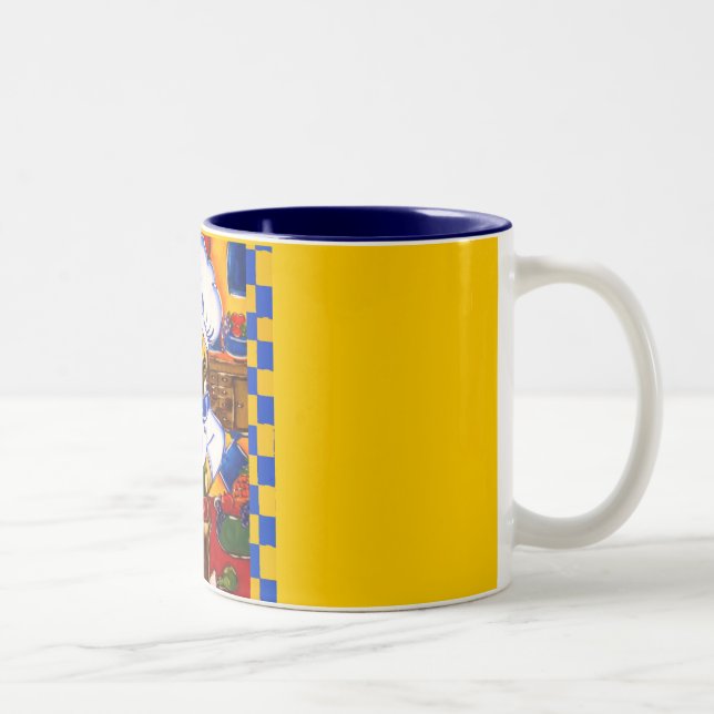 Taza Bicolor Café Bonito Chef Pug (Derecha)