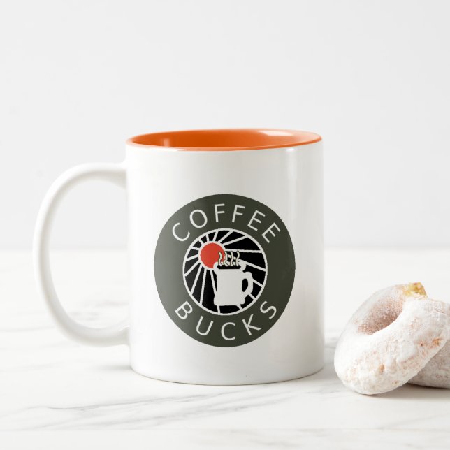 Taza Bicolor Café Bucks Mug (Con donut)