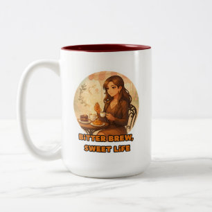 Taza Bicolor café café café elegante mug