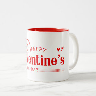 Taza Bicolor Café cerámico Corazón Mug-Valentine