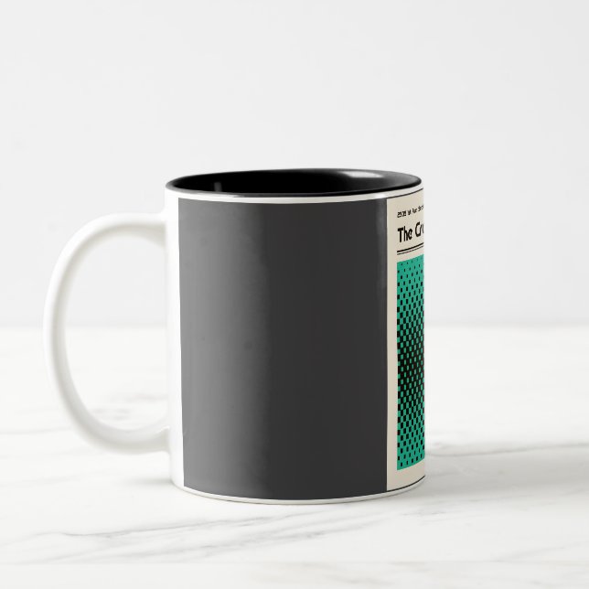 Taza Bicolor Café Cocodrilo Arte Retro (Izquierda)