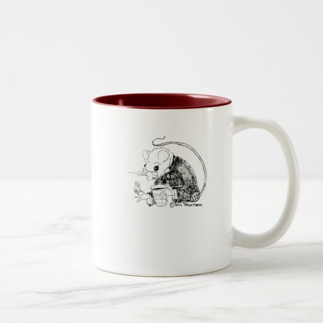 Taza Bicolor Café con el Churchmouse (Derecha)