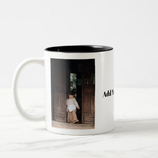 Taza Bicolor Café con Foto Personalizada, Agregar Foto y Texto