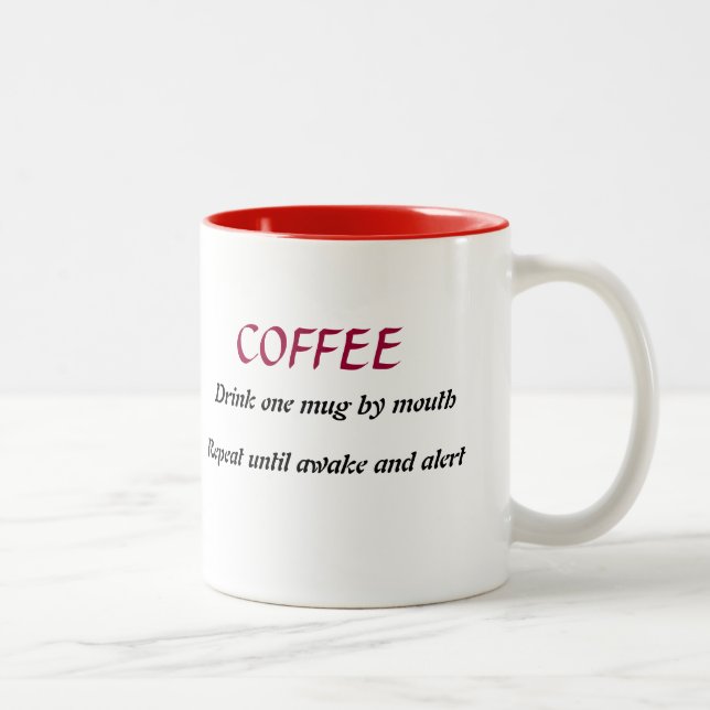 Taza Bicolor Café con receta (Derecha)