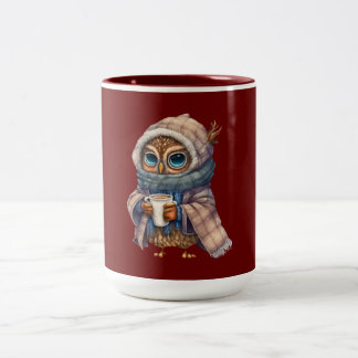 Taza Bicolor Café Cosy Owl