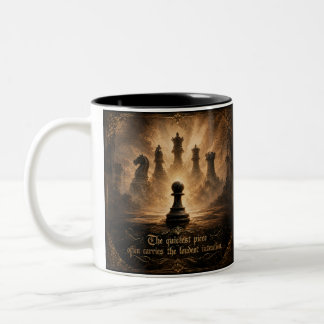 Taza Bicolor café de ajedrez