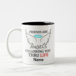 Taza Bicolor Café de amistad personalizable