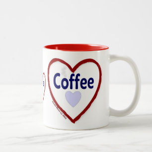 Taza Bicolor Café de amor - Mug de dos tonos