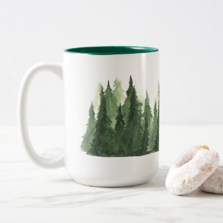 Taza Bicolor Café de árbol de Navidad