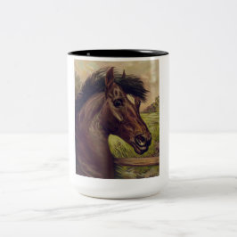 Taza Bicolor Café de caballos