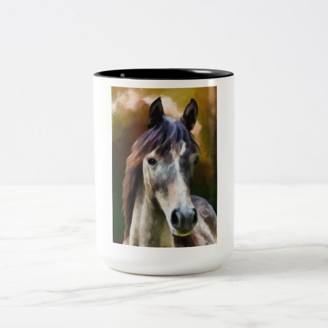 Taza Bicolor Café de caballos (Centro)