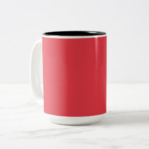 Taza Bicolor Café de café con leche roja de tomate - Personaliz