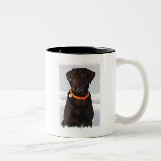 Taza Bicolor Café de chocolate Labrador (Derecha)