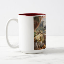 Taza Bicolor Café de color cerámico Mug, estilo Safari vintage