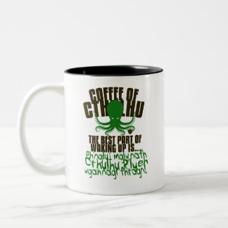 Taza Bicolor Café de Cthulhu