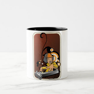 Taza Bicolor Café de DJ