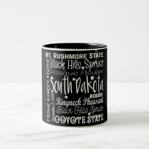 Taza Bicolor Café de dos tonos de Dakota del Sur