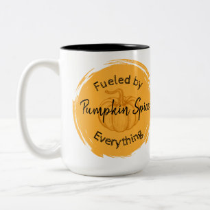 Taza Bicolor Café de dos tonos de especias de calabaza