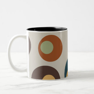Taza Bicolor Café de dos tonos en estilo moderno de mediados de