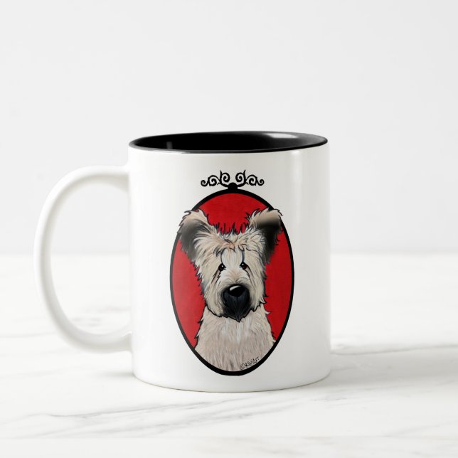 Taza Bicolor Café de dos tonos KiniArt Briard (Izquierda)