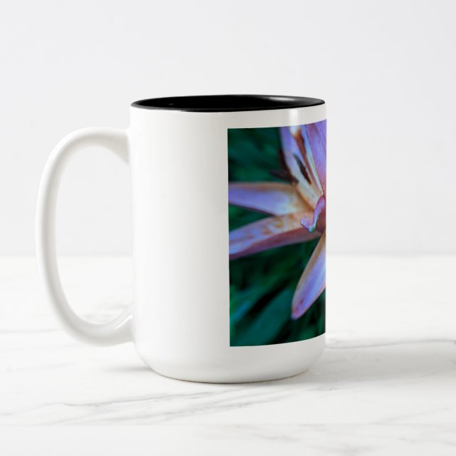 Taza Bicolor Café de flores Mug (Izquierda)