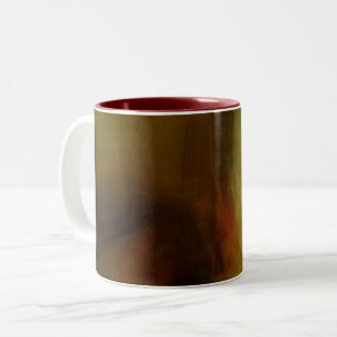 Taza Bicolor Café de fondo negro marrón