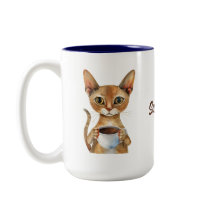 Café de gato abisino personalizado