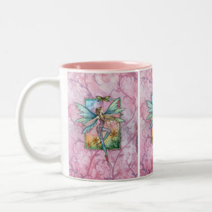 Taza Bicolor Café de hadas de primavera por Molly Harrison