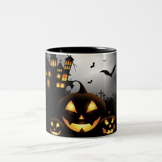 Taza Bicolor Café de Halloween (Centro)