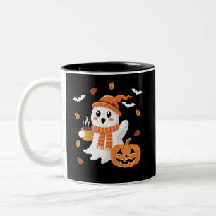 Taza Bicolor Café de hielo con sabor a fantasía lindo Halloween