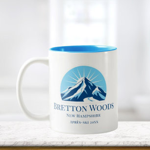 Taza Bicolor café de la estación de esquí de Bretton Woods New