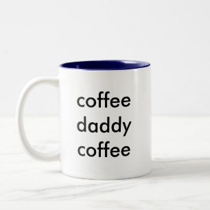 Taza Bicolor café de la necesidad del papá, café del papá d
