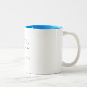 Taza Bicolor Café de los programadores del software de C#