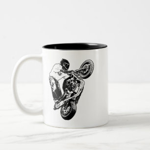 Taza Bicolor Café de motocicleta