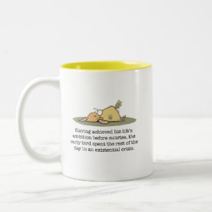 Taza Bicolor Café de pájaro temprano Mug