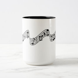 Taza Bicolor Café de piano