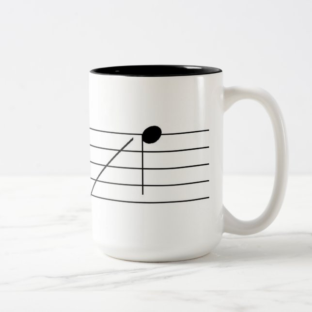 Taza Bicolor Café de piano (Derecha)