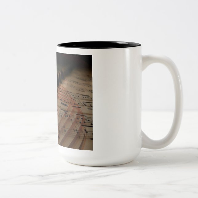 Taza Bicolor Café de piano (Derecha)