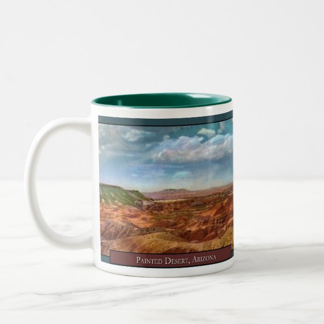 Taza Bicolor Café del desierto pintado (Izquierda)