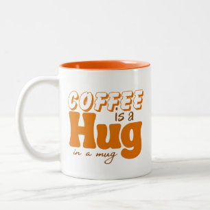 Taza Bicolor Café dulce es un abrazo en un café para mujeres qu