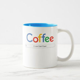 Taza Bicolor Café En Google Font De Dos Tones De Café Mug
