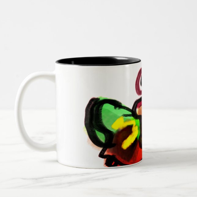 Taza Bicolor Café en otoño (Izquierda)