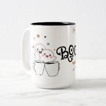Café fantasma lindo Boo-tiful Morning Halloween