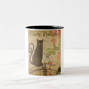 Taza Bicolor Café francés de postales